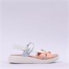 Wonders Mar Strappy Sporty Sandal - Beige White